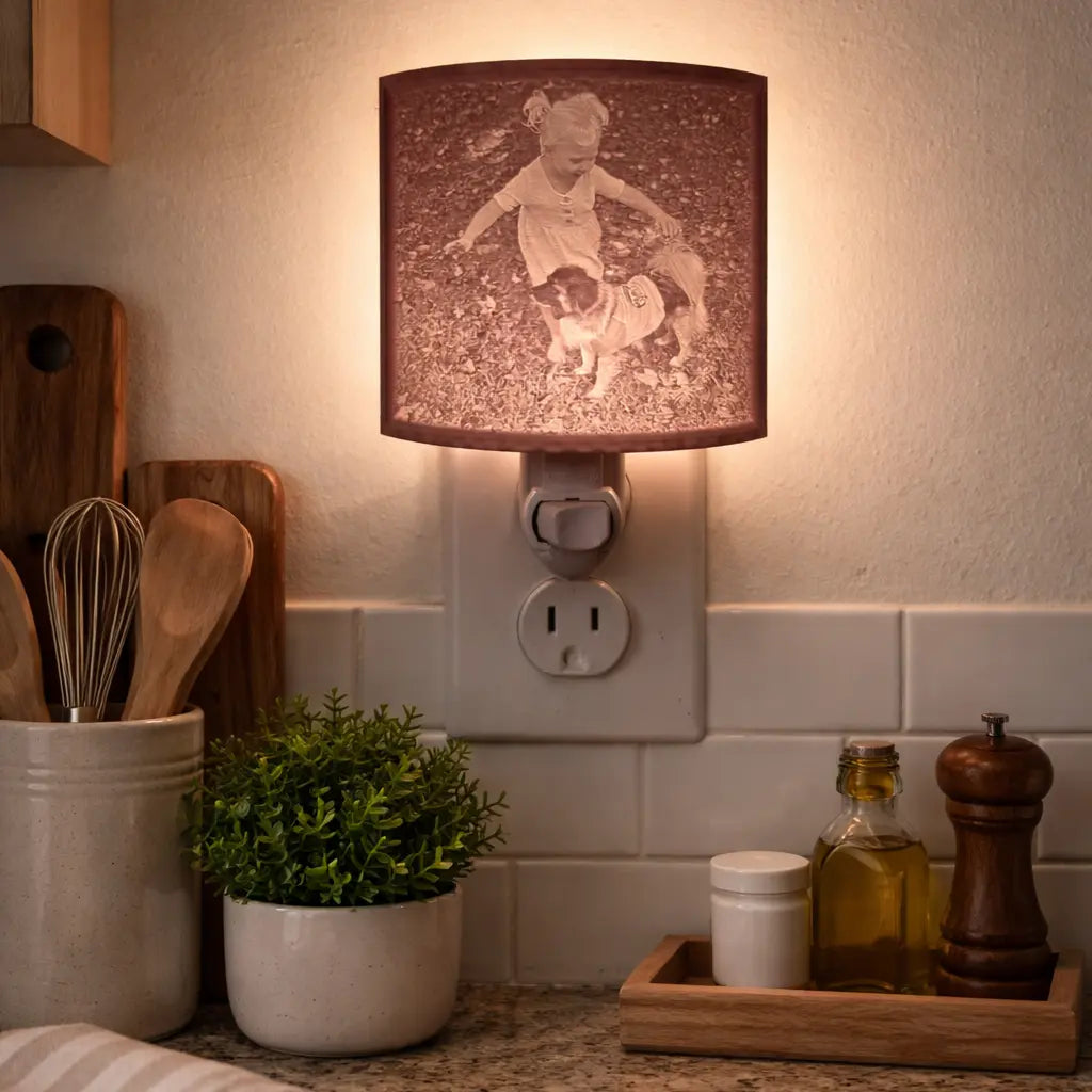Lithophane Nightlight Burchfield Lamp Co.